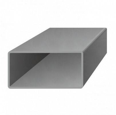 Uzavretý profil 40x20x2mm, čierny S235, hladký L=2000mm, cena za 1ks(2m)