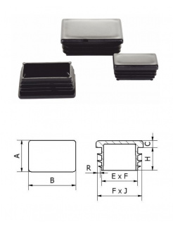 Krytka plastová A-30mm x B-40mm