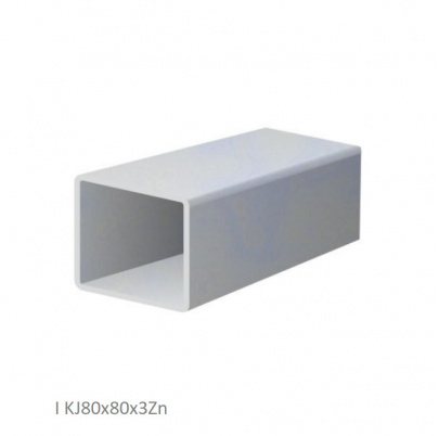 Uzavretý profil 80x80x3mm, zinkovaný DX51D+Z100, hladký L=6000mm, cena za kus