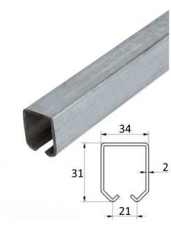 Profil PICCOLO 34x31x2mm, dľžka 4m