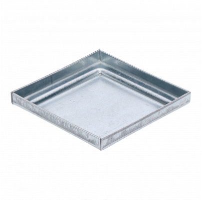 Strieška plechová plochá, pozinkovaná, 80x80x1.5mm