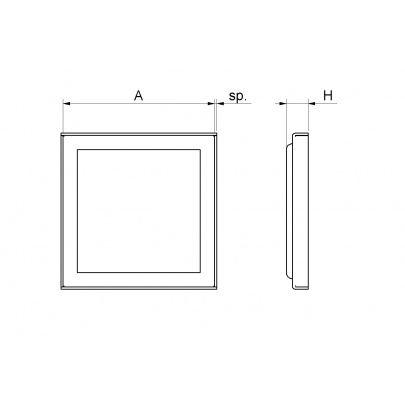 Strieška plechová plochá, pozinkovaná, 80x80x1.5mm