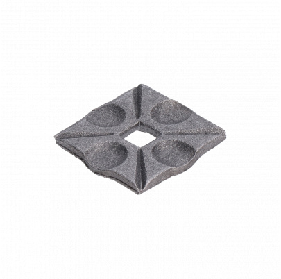 Pätka, 54x54x6mm, otvor:12.5x12.5mm