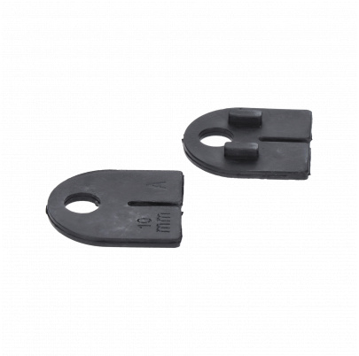 DOPREDAJ! Svorka skla plochá (63x45x26mm), brúsená nerez K320 /AISI316, balenie obsahuje gumičky na sklo 10.00mm a 10.76mm