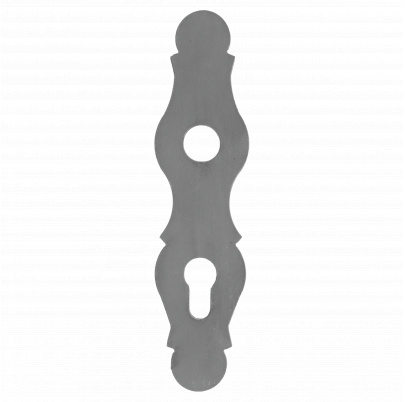 štít s otvormi 210x52x3mm, rozteč 72mm, otvor na kľučku ø20 mm