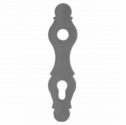 štít s otvormi 210x52x3mm, rozteč 90mm, otvor na kľučku ø20 mm