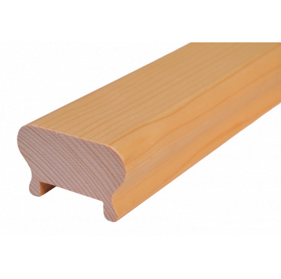 Skrátený drevený profil (62x43mm /L:2300mm), materiál: buk, brúsený povrch bez náteru, balenie: PVC fólia.