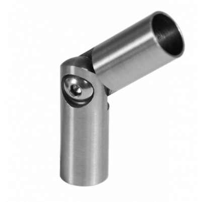 Spoj nastaviteľný ø 12 mm (0-100°) s kĺbom, brúsená nerez K320 /AISI304