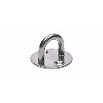 Nástenný úchyt lanka oválny, ø obľúka 6.0mm, brúsená nerez K320/ AISI304