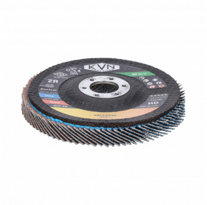 Prémiový lamelový kotúč na oceľ a nerez, 125mm, zrno 40, extra hrubý PREMIUM, 100% zirconia, kónický