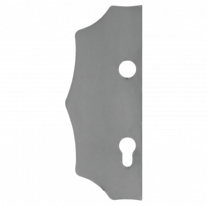 Štít 230x93x3mm s otvormi, rozteč 90mm, otvor pre kľučku ø 19,5mm, hladký, obojstranný (ľavý aj pravý), pre zámok ZM90/80