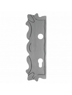 DOPREDAJ Štít 295x90x4mm s otvormi, otvor pre kľučku ø 20mm, zdobený, ľavý, pre zámok ZM90/40H