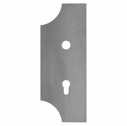 štít s otvormi 275x107x3mm, otvor na kľučku ø19,5 mm