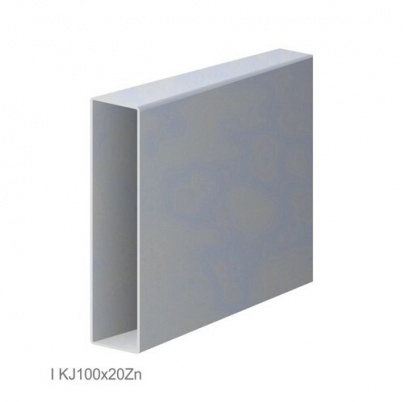 Uzavretý profil 100x20x1,2mm, zinkovaný DX51D+Z100, hladký L=6000mm, cena za kus