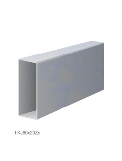 Uzavretý profil 60x20x1,2mm, zinkovaný DX51D+Z100, hladký L=6000mm, cena za kus