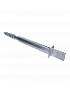 Zemná skrutka / zemný vrut - pätka T, 90x90x1000mm, žiarový pozink