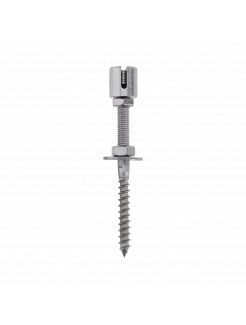 Príruba na zelenú stenu, pre dve lanká ø3.0mm, AISI304
