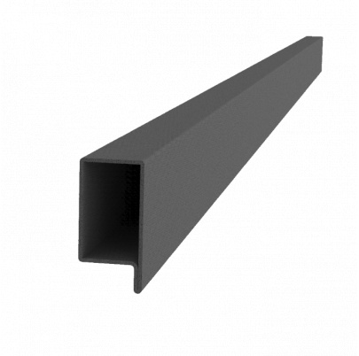 Uzavretý profil L 70x34x55x2mm, čierny S235, hladký L=6000mm, cena za 1ks(6m), čierny bez povrchovej úpravy, predaj len v 3 a 6m dĺžkach