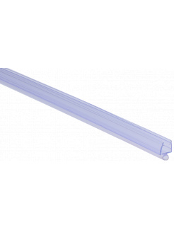 Plastové tesnenie na sklo 6mm, medzi sklenené dvere a stenu alebo podlahu, 2200mm