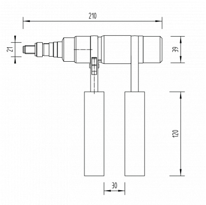 Profi račňové nitovacie kliešte na nitovacie matice M4-M12, v kufríku, BRALO