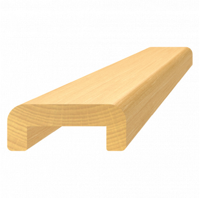 Drevený profil (48x19mm /L:3000mm), materiál: buk, brúsený povrch bez náteru, balenie: PVC fólia, priebežný materiál