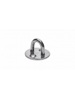 Nástenný úchyt lanka oválny, ø obľúka 5.0mm, brúsená nerez K320/ AISI304