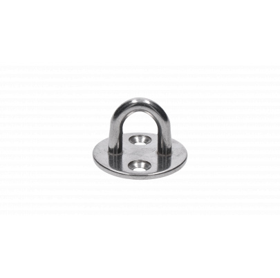 Nástenný úchyt lanka oválny, ø obľúka 5.0mm, brúsená nerez K320/ AISI304