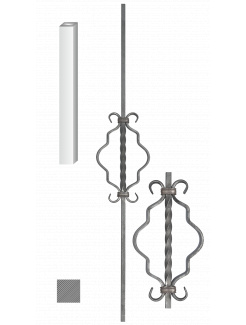 DOPREDAJ! Tyč 12x12mm, 150x900mm
