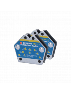 Zvárací magnet / zvárací uhol, zaťaženie 12.5kg, meracie uhly: 30°, 45°, 60°, 75°, 90°, 105° v balení 2ks
