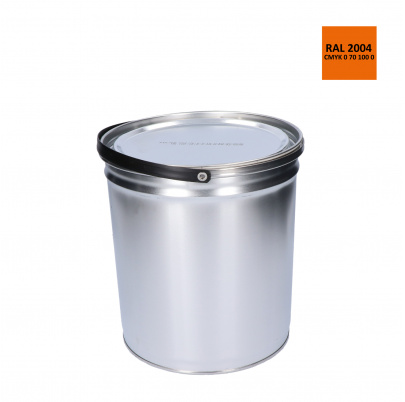 Farba antikorózna polomatná na zinok 5 kg čisto-oranžová