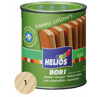 DOPREDAJ: HELIOS BORI laková lazúra (bezfarebná) (750ml), použitie: ochrana dreva v interiéri a exteriéri