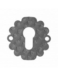 štít k vložke 60mm, hrúbka 3mm, čierny zinok