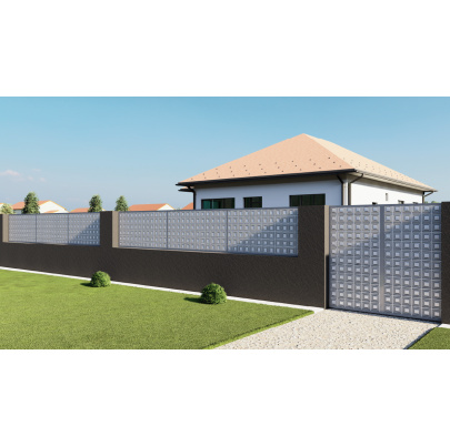 Plech  pozinkovaný, 2000x1000x1,2mm - ŠTVOREC, 3D vzor