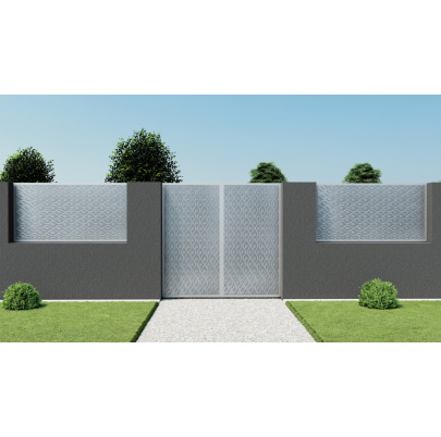 Plech  pozinkovaný, 2000x1000x1,2mm - LIST, 3D vzor