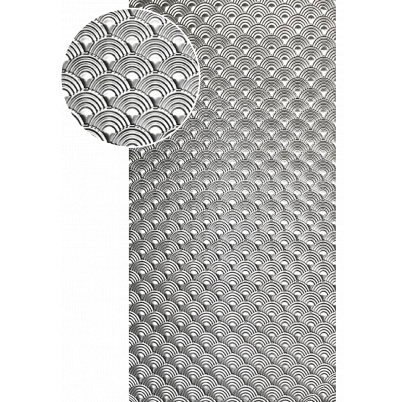 Plech  pozinkovaný, 2000x1000x1,2mm - DÚHA, 3D vzor