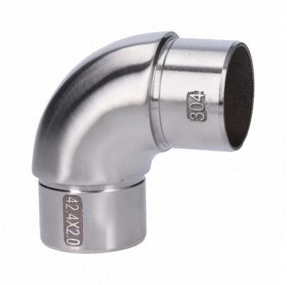 Spojka oblúková na trubku ø42.4mm, brúsená AISI304