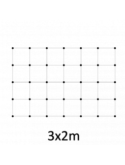 Montážna sada pre zelenú stenu - nerez, rozmer 3x2m. Set obsahuje: EB1-GW01 (35ks), PVC-LA4 (24ks), EB2-LA4 (40m)