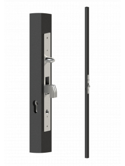 Profil 40x40x1,5mm H-2000mm so zámkom, vhodný pre rám posuvnej bránky, bez povrchovej úpravy, bez vložky, kompatibilná s dorazovou lištou ZMH40L