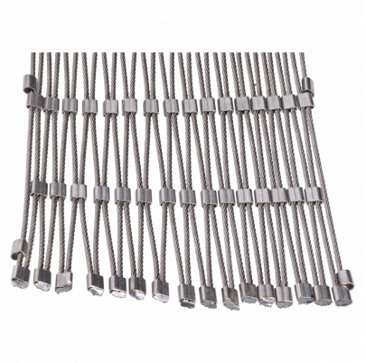 Lanková sieť, 0.8mx10m, oko 60x104mm, t-2mm, nerez AISI316