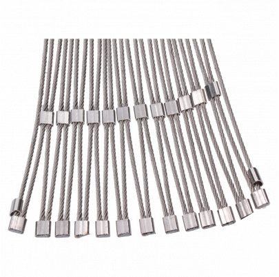 Lanková sieť, 0.8mx10m, oko 60x104mm, t-3mm, nerez AISI316