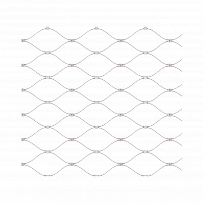 Lanková sieť, 0.8mx5m, oko 60x104mm, t-2mm, nerez AISI316