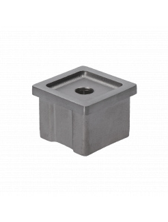 Držiak madla na jokel 40x40x2mm, brúsená nerez K320/AISI304