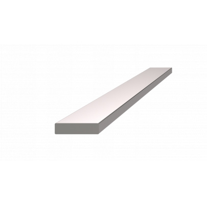 Nerezová tyč plochá 20x5mm, cena za 1ks(6m) brúsená nerez K320 /AISI304