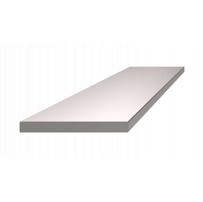 Nerezová tyč plochá 50x5mm, cena za 1ks(5m) brúsená nerez K320 /AISI304)