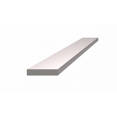 Nerezová tyč plochá 25x5mm, cena za 1ks(6m) brúsená nerez K320 /AISI304