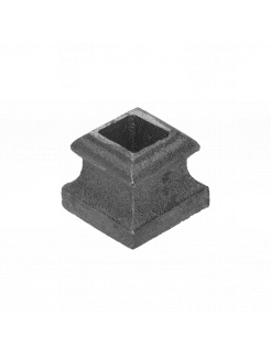 Krytka odlievaná 30x30x26mm, otvor 14x14mm