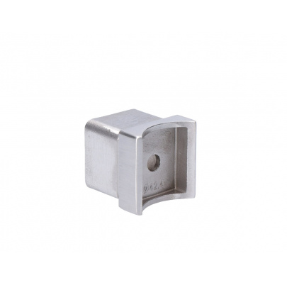 Držiak madla, jokel 40x40x2.0mm, na madlo trubku ø 42.4mm, brúsená nerez K320/AISI304