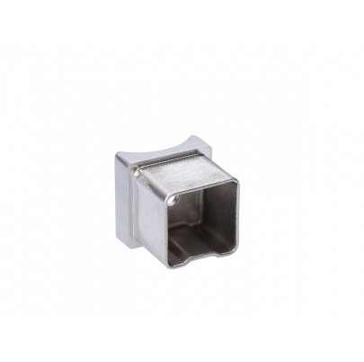 Držiak madla, jokel 40x40x2.0mm, na madlo trubku ø 42.4mm, brúsená nerez K320/AISI304