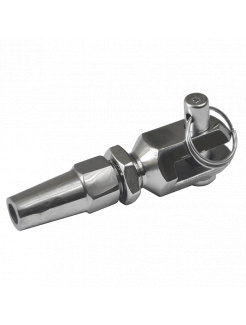 DOPREDAJ! Úchyt pre lanko 6mm, brúsená nerez AISI304