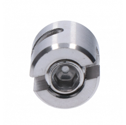Úchyt pre nerezové lanko ø4mm, brúsená nerez K320/AISI304